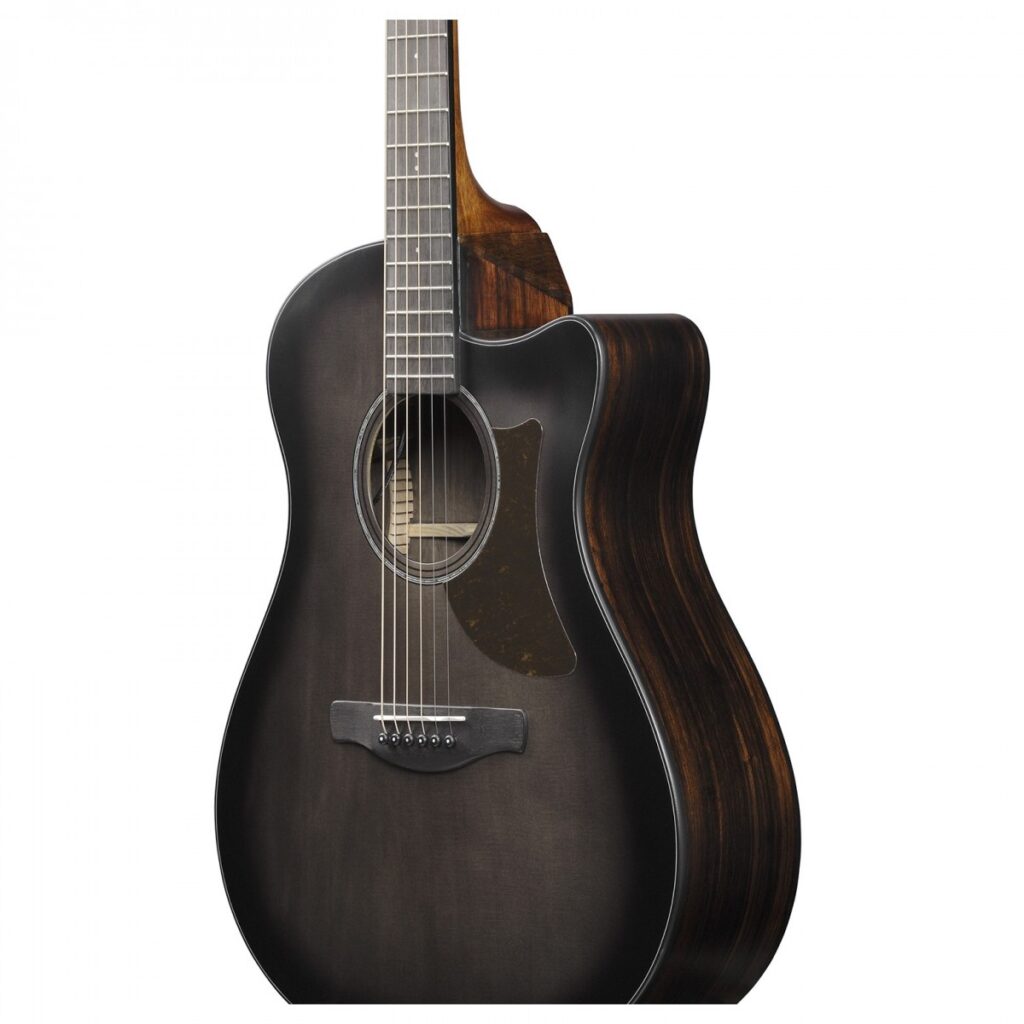 Ibanez AAM70CE Transparent Charcoal Burst