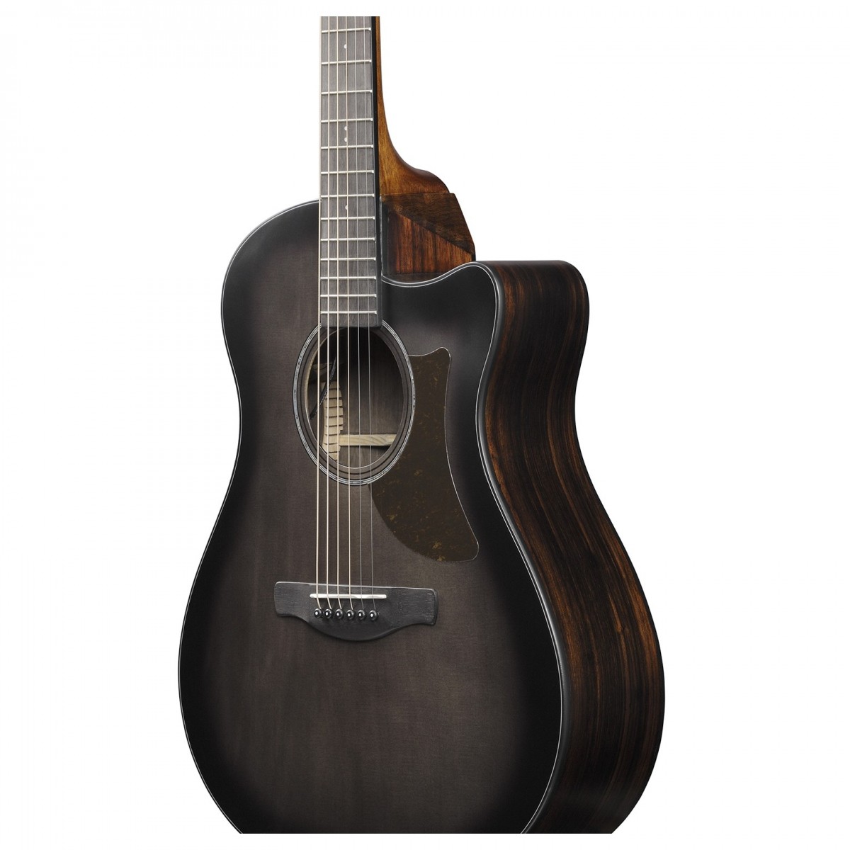 Ibanez AAM70CE Transparent Charcoal Burst