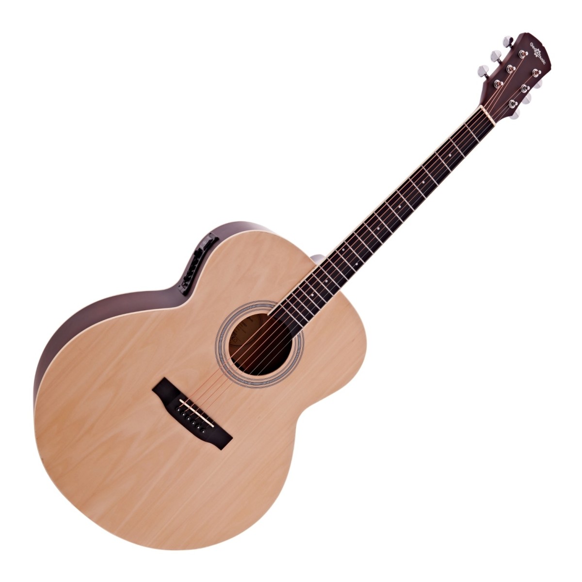 Jumbo Electro Acoustic Guitar Natural 15W Acoustic Amp & Accessory Pack
