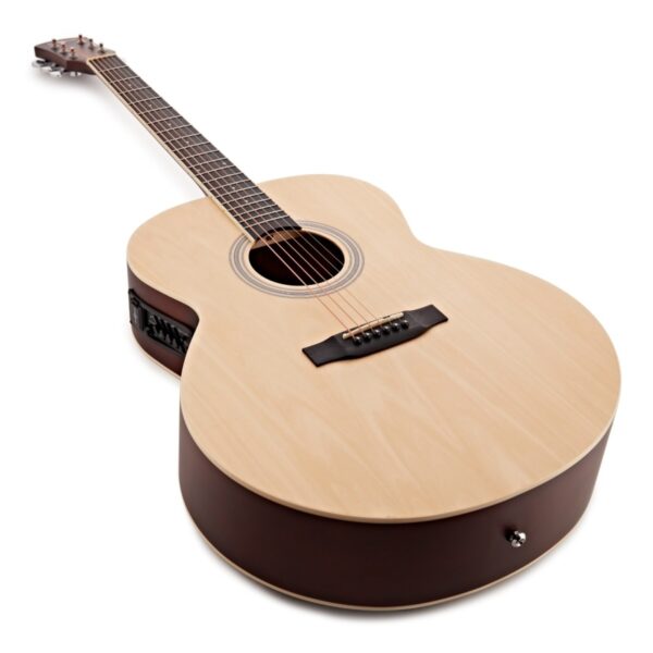Jumbo Electro Acoustic Guitar Natural 15W Acoustic Amp & Accessory Pack