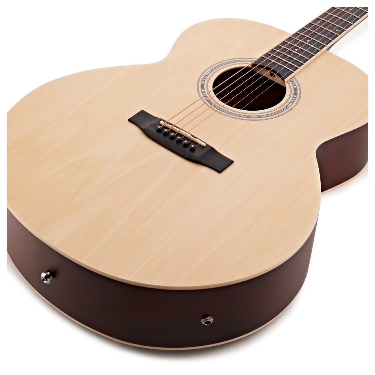 Jumbo Electro Acoustic Guitar Natural 15W Acoustic Amp & Accessory Pack