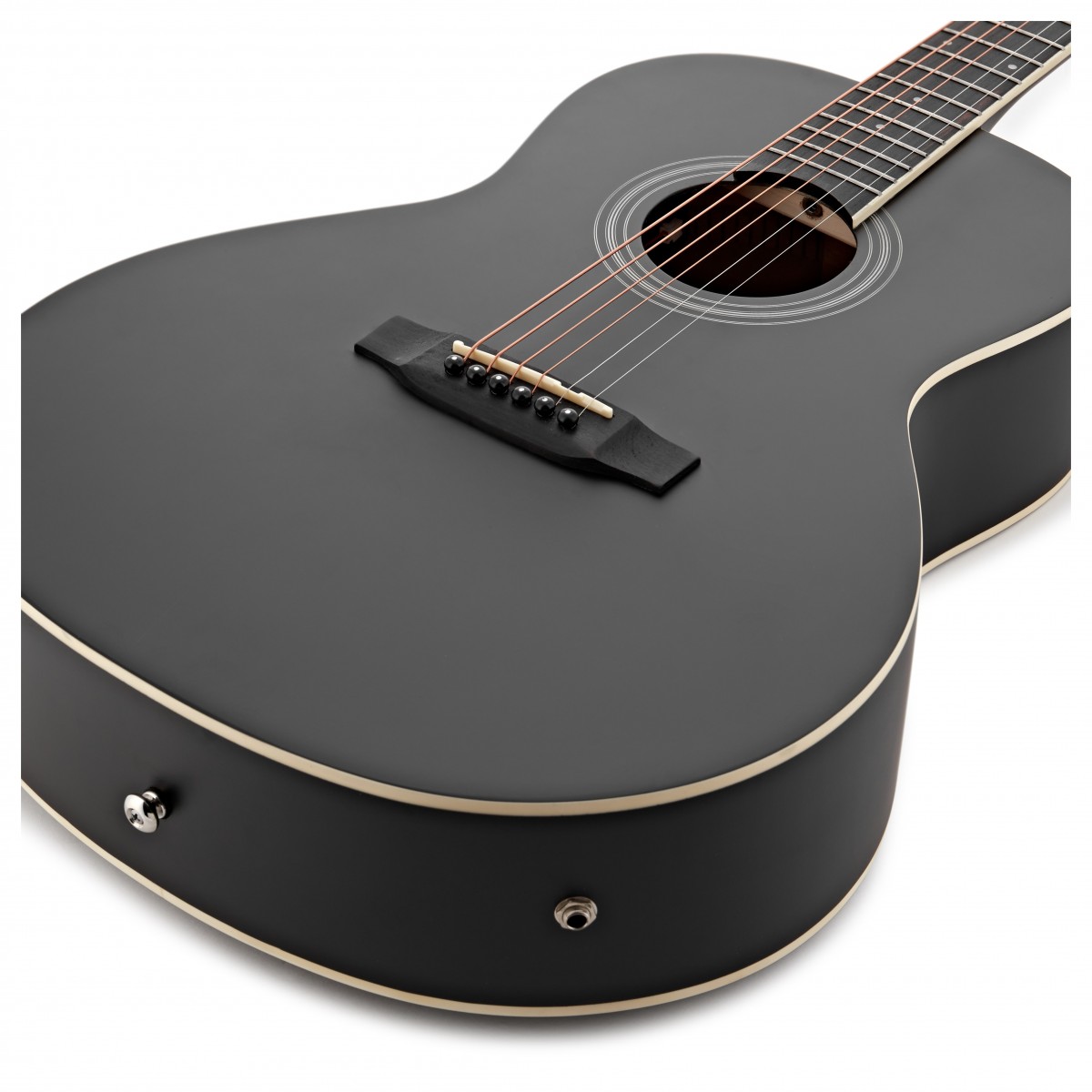Parlour Electro Acoustic Guitar Black 15W Acoustic Amp & Accessory Pack