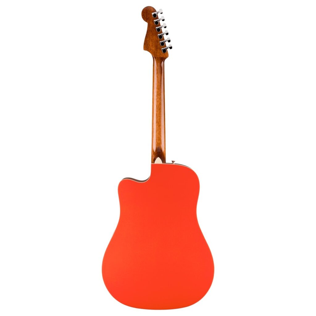 Fender California Standard Redondo CE Electroacoustic Guitar Spruce Top Fiesta Red