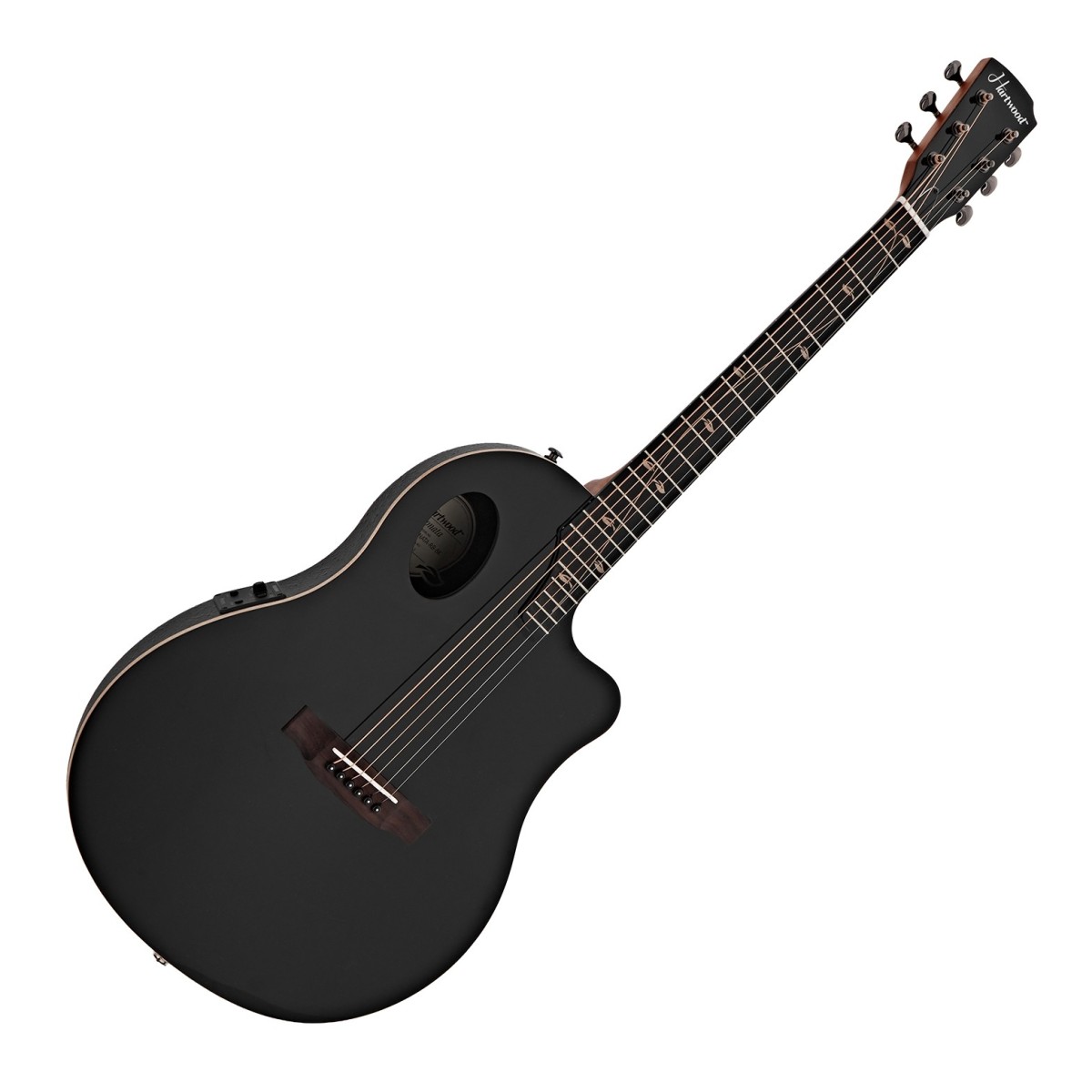 Hartwood Sonata Roundback Electro-Acoustic Guitar Black