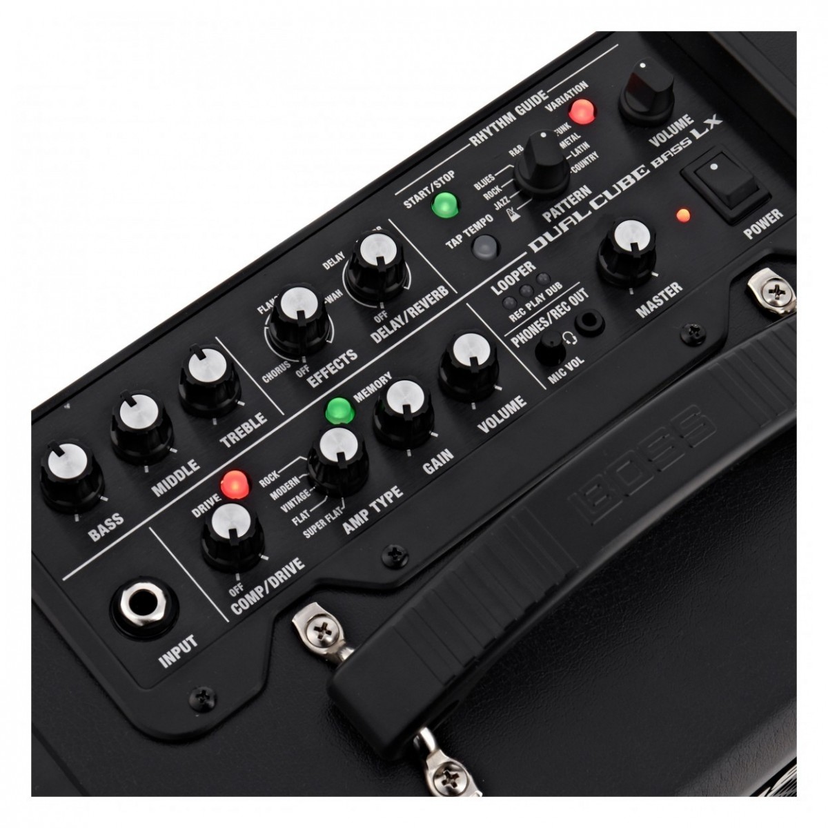 Boss Dual Cube Bass LX Bass Guitar Amplifier with Bluetooth Adaptor
