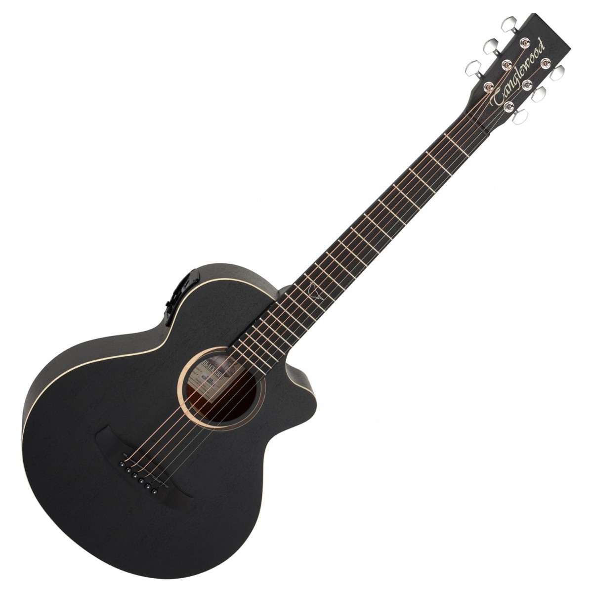 Tanglewood TB2CE Blackbird Travel Acoustic Smokestack Black Satin