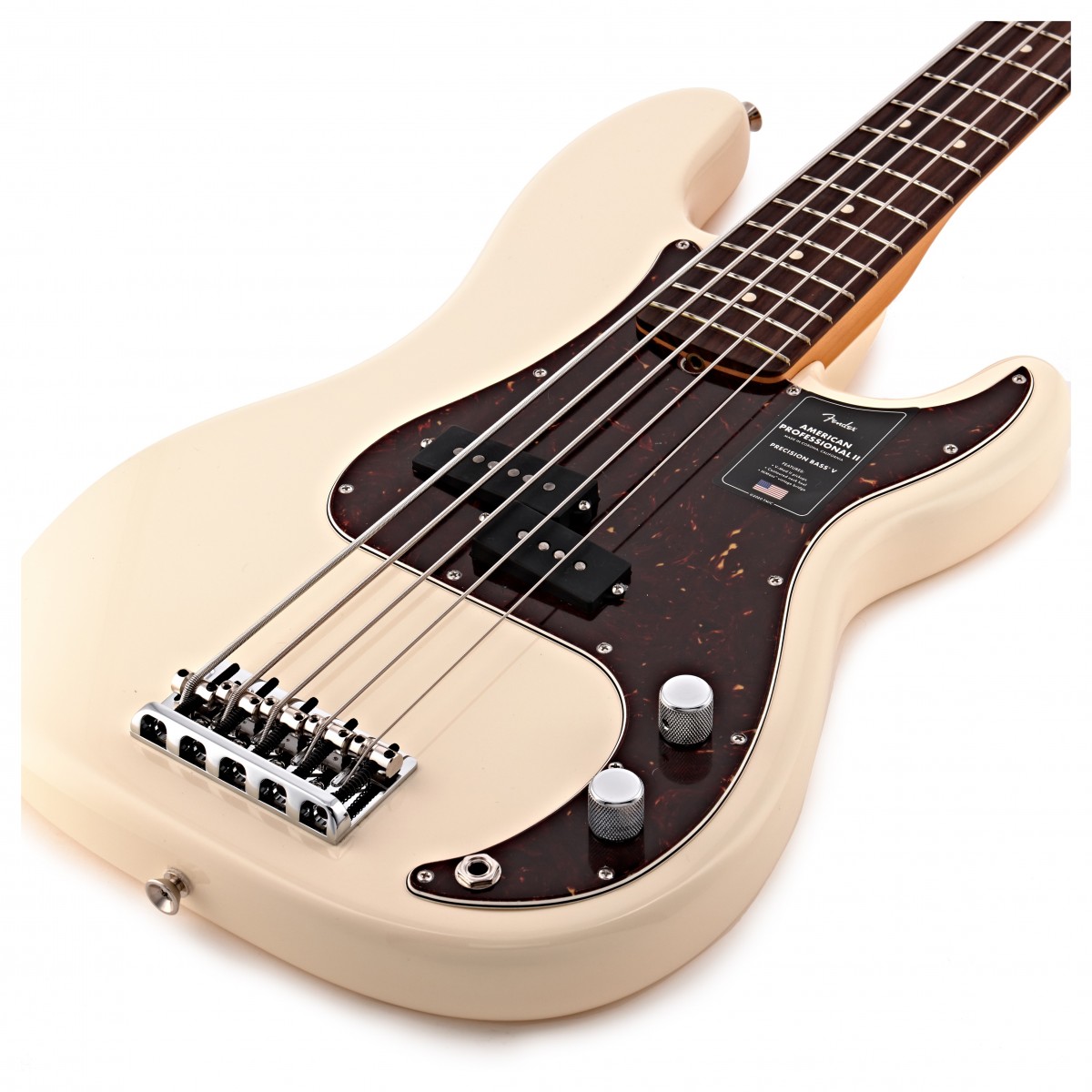 Fender American Professional II Precision Bass V RW Olympic White