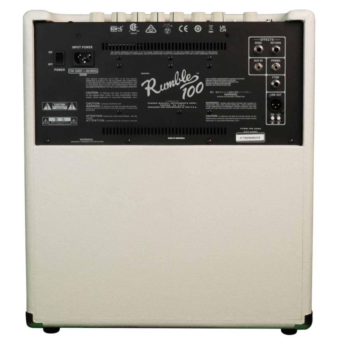Fender Limited Edition Rumble 100 (V3) Ivory