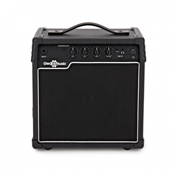 15 Watt Bass Amp & Accessory Pack by Gear4music