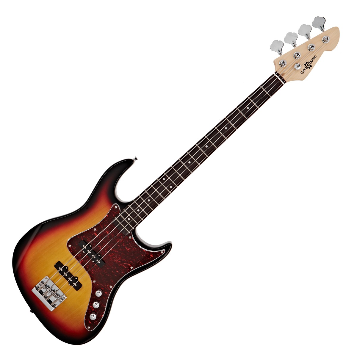 LA II Bass Guitar Sunburst 15W Bass Amp Pack