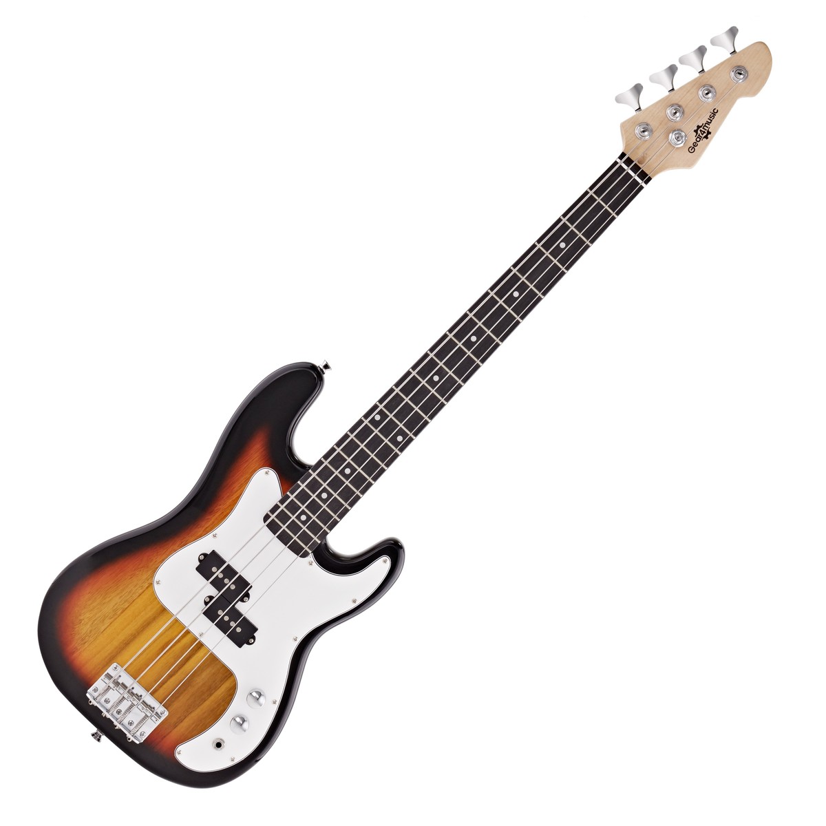 3/4 LA Bass Guitar Sunburst 15W Bass Amp Pack
