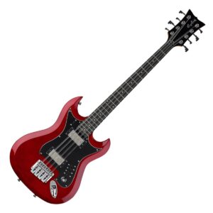 Hagstrom H8-II 8-String Bass Wild Cherry Transparent