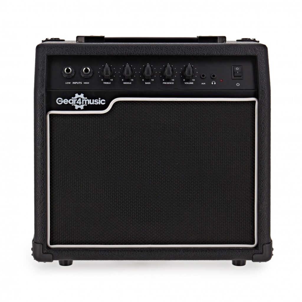 20 Watt Bass Amp & Accessory Pack by Gear4music