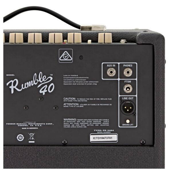 Fender Rumble 40 V3 Bass Combo