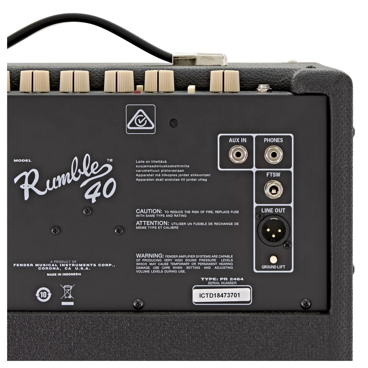 Fender Rumble 40 V3 Bass Combo