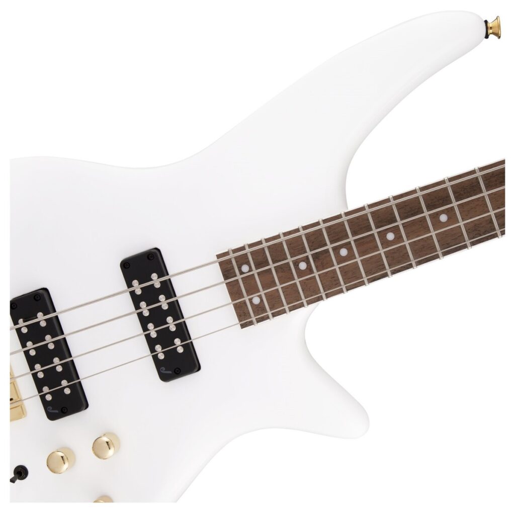 Jackson JS Series Spectra Bass JS3 Snow White Gold