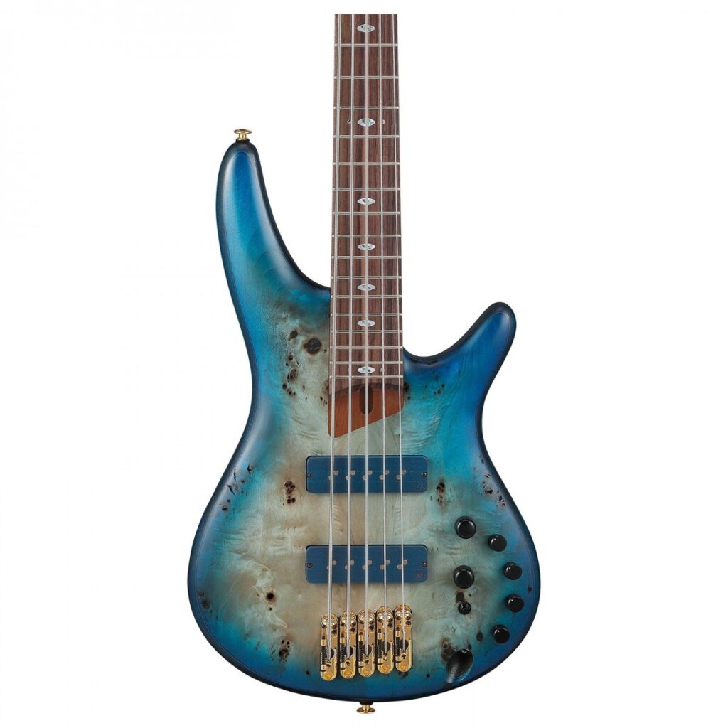 Ibanez SR6605 Prestige 5 String Ghost Fleet Blue Burst