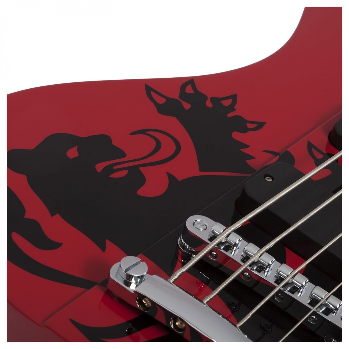 Schecter Simon Gallup Ultra Bass Red Black