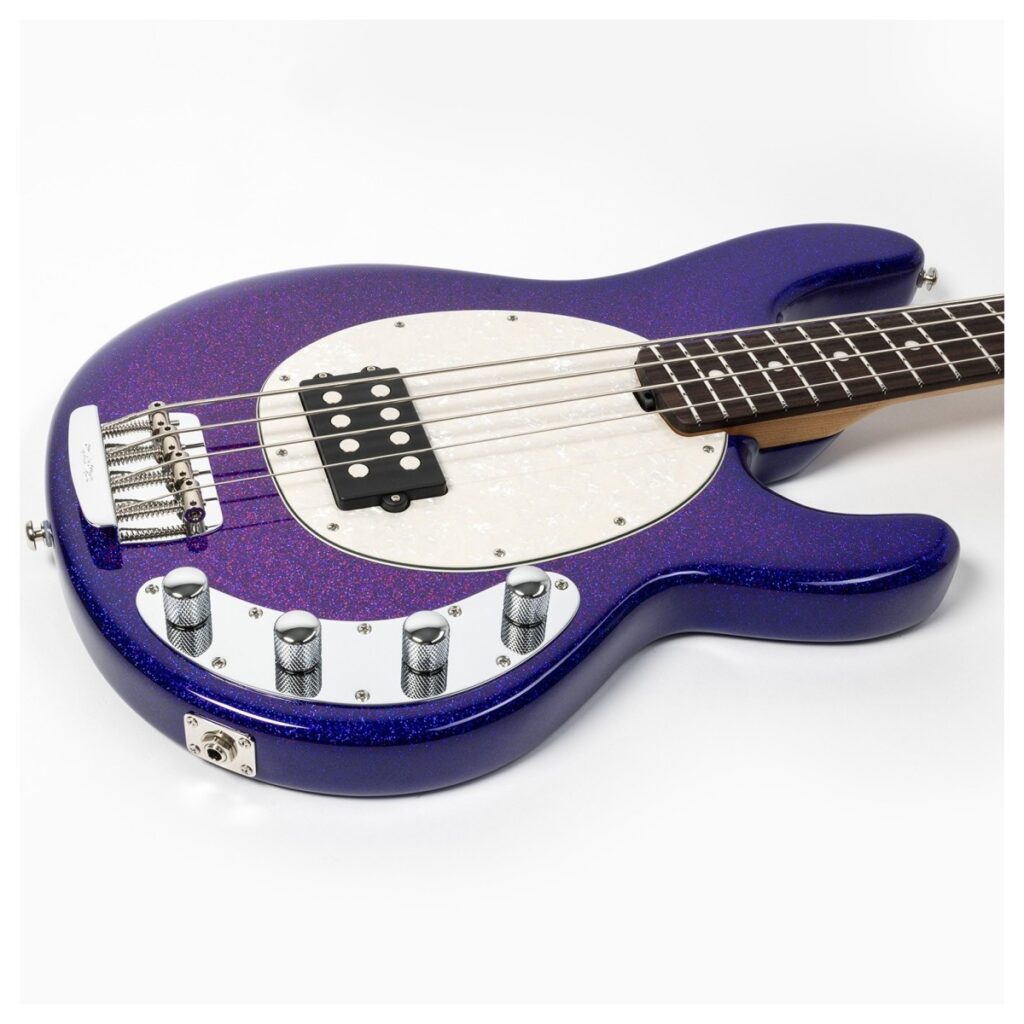 Music Man StingRay Special Violet Sparkle Burst
