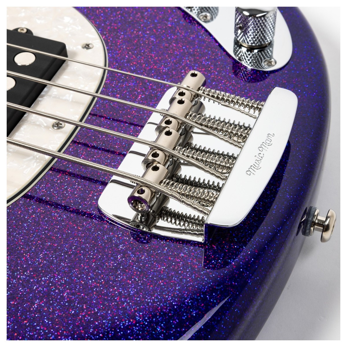 Music Man StingRay Special Violet Sparkle Burst