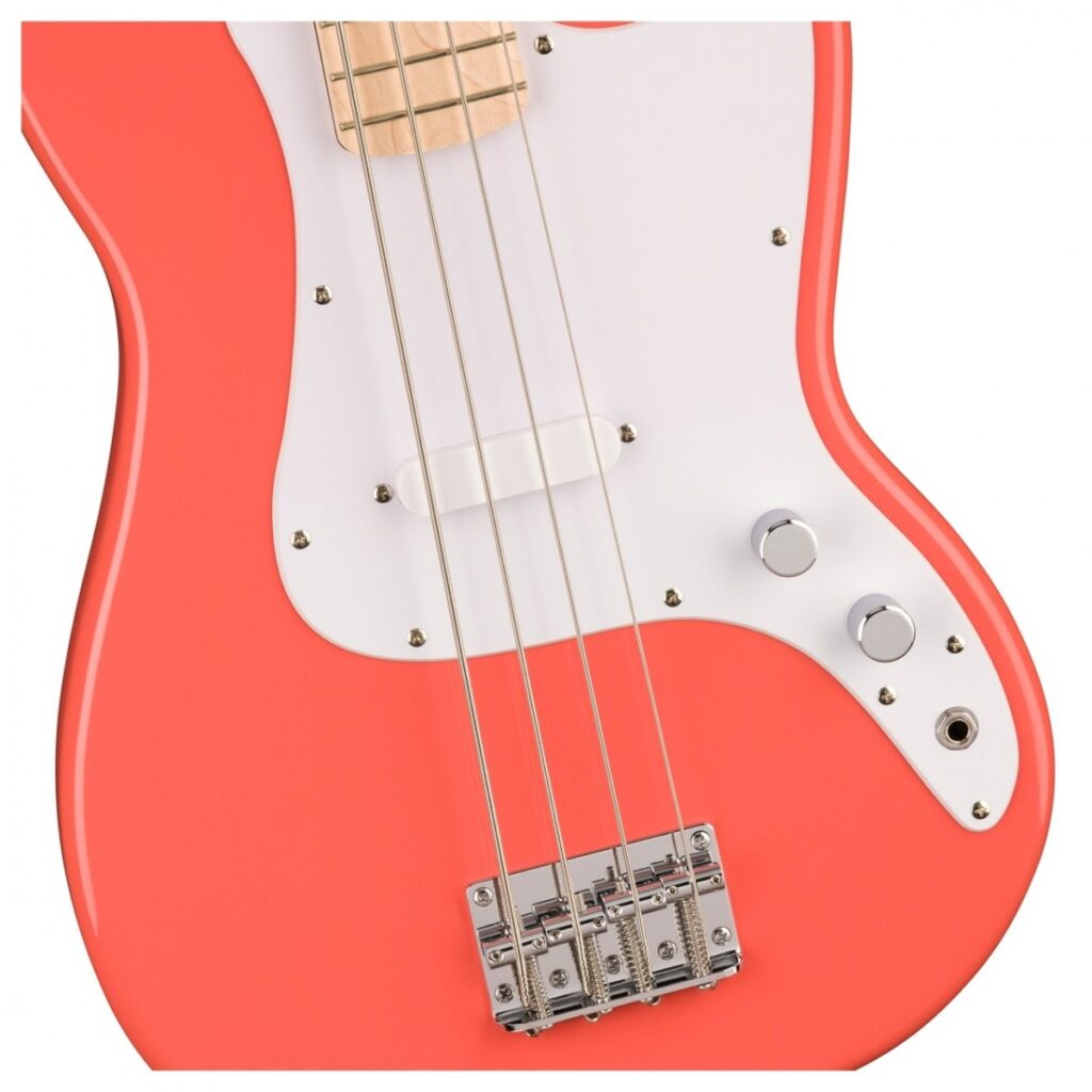 Squier Sonic Bronco Bass Tahitian Coral