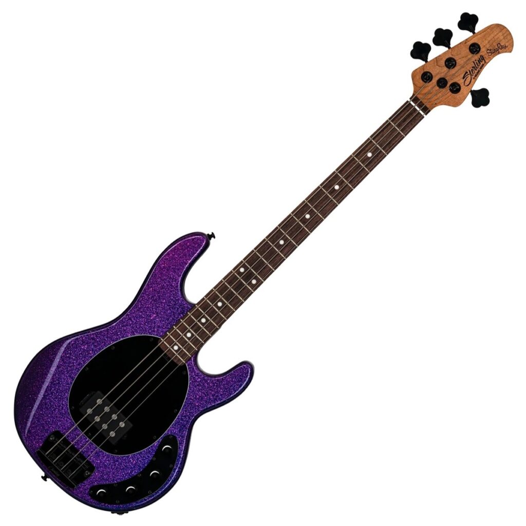 Sterling Stingray RAY34 Bass Purple Sparkle