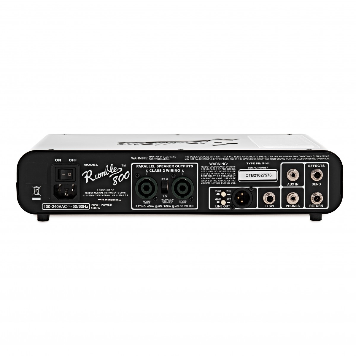 Fender Rumble 800HD Bass Head