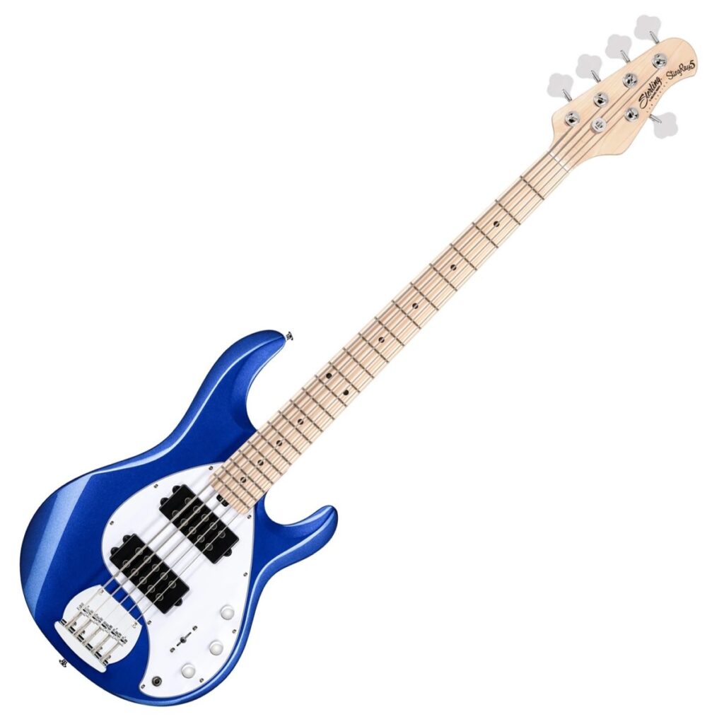 Sterling Stingray Ray5 Bass HH Cobra Blue