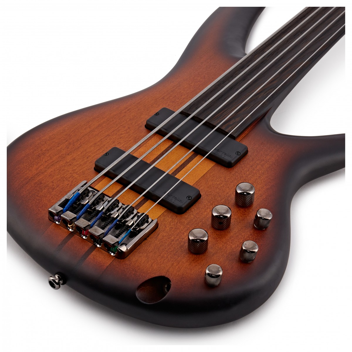 Ibanez SRF705 5-String Fretless Bass Brown Burst Flat