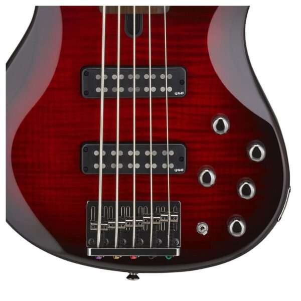 Yamaha TRBX605FM 5-String Bass Dark Red Burst