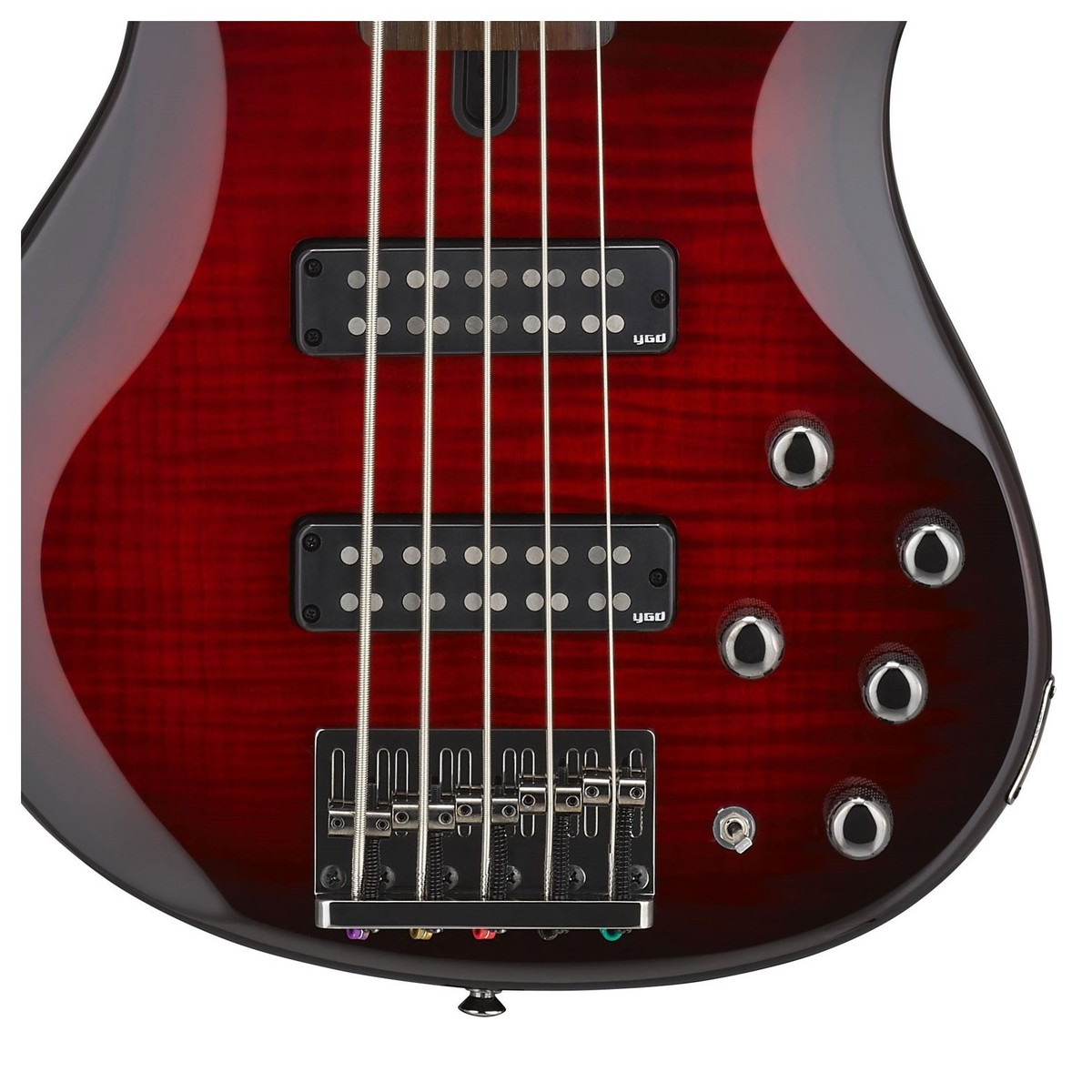 Yamaha TRBX605FM 5-String Bass Dark Red Burst
