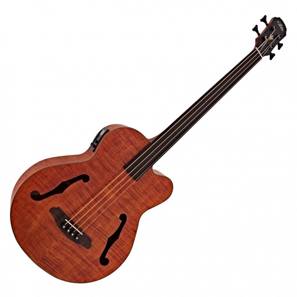 Aria FEB-F2M/FL Medium Scale Fretless Bass Stained Brown