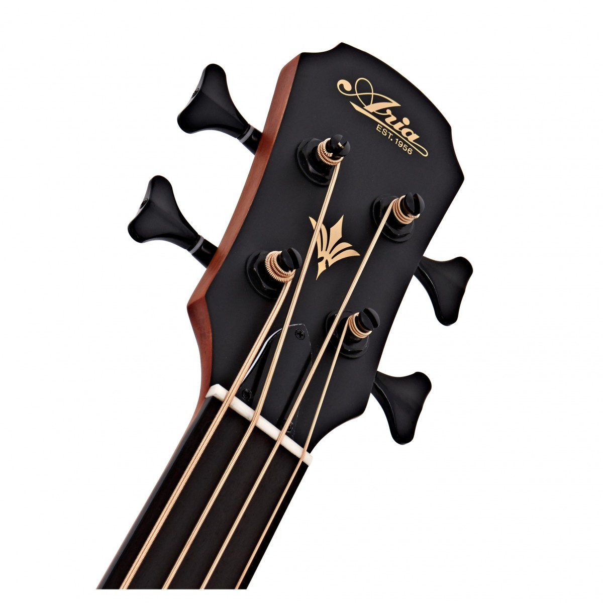 Aria FEB-F2M/FL Medium Scale Fretless Bass Stained Brown