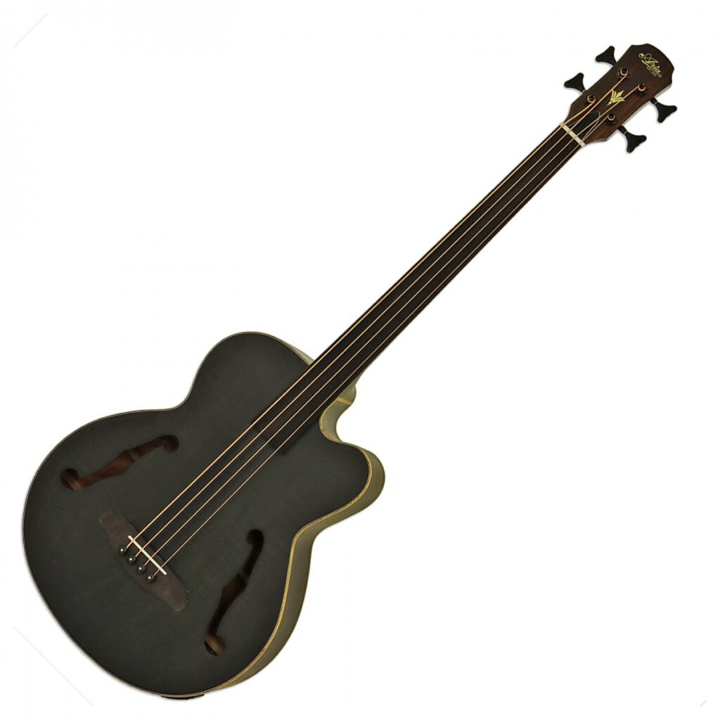 Aria FEB-F2M/FL Medium Scale Fretless Bass Stained Black