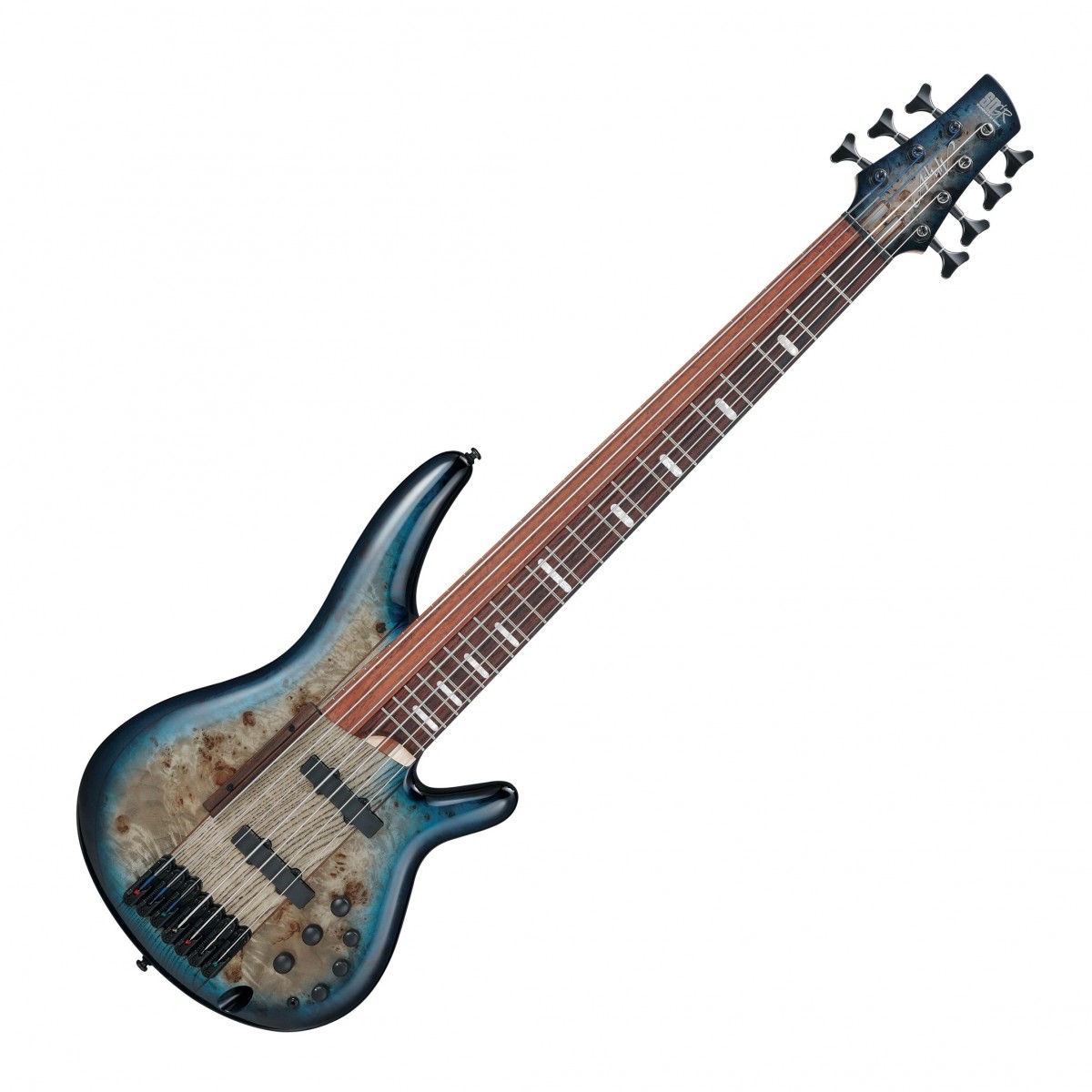 Ibanez SRAS7 Bass Workshop Cosmic Blue Starburst