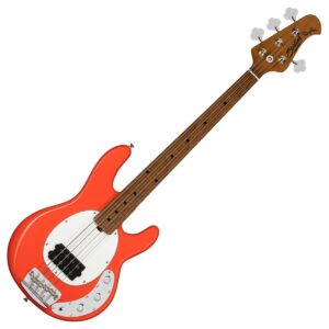 Sterling StingRay Short Scale Bass Fiesta Red
