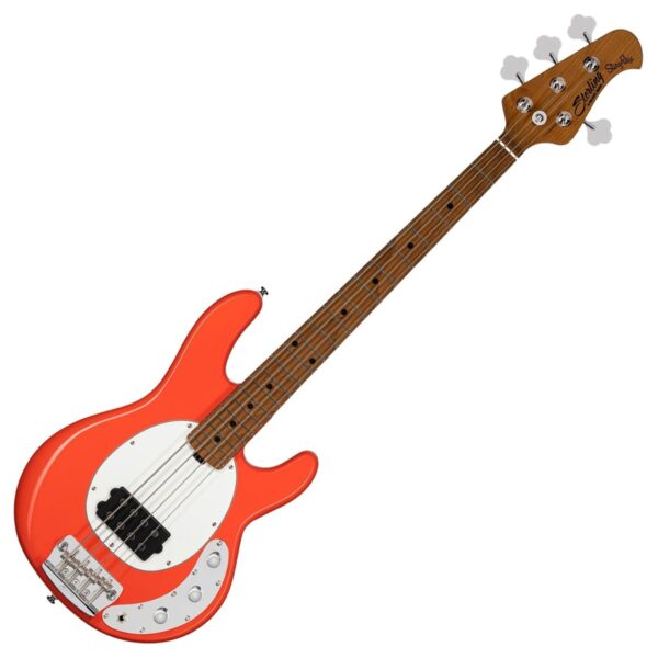 Sterling StingRay Short Scale Bass Fiesta Red