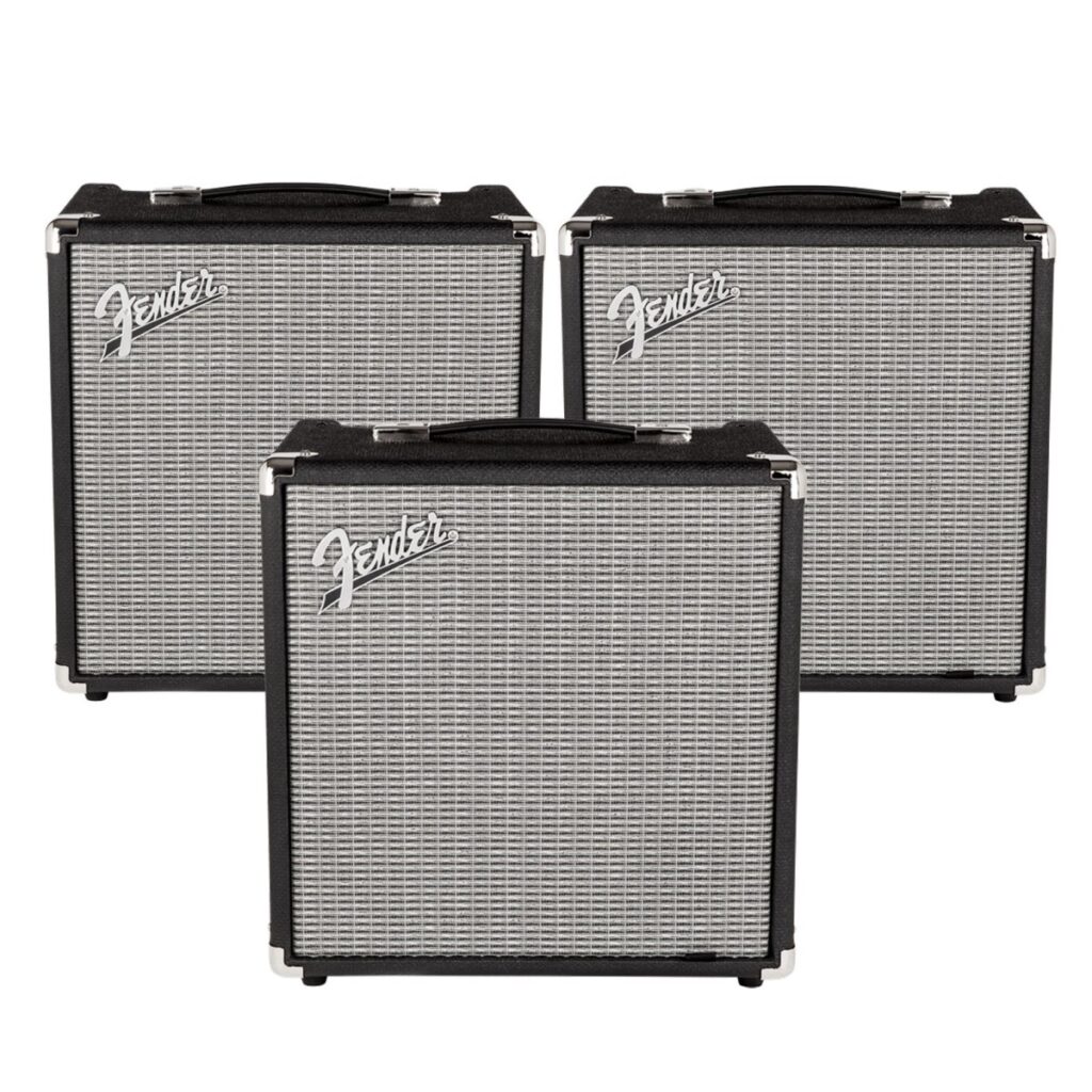 Fender Rumble 25 Bass Combo pack of 3
