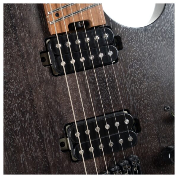 Cort Space G6MS Headless Multiscale Guitar Semi Gloss Trans Black