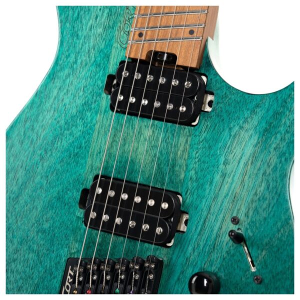 Cort Space G6MS Headless Multiscale Guitar Semi Gloss Turquoise