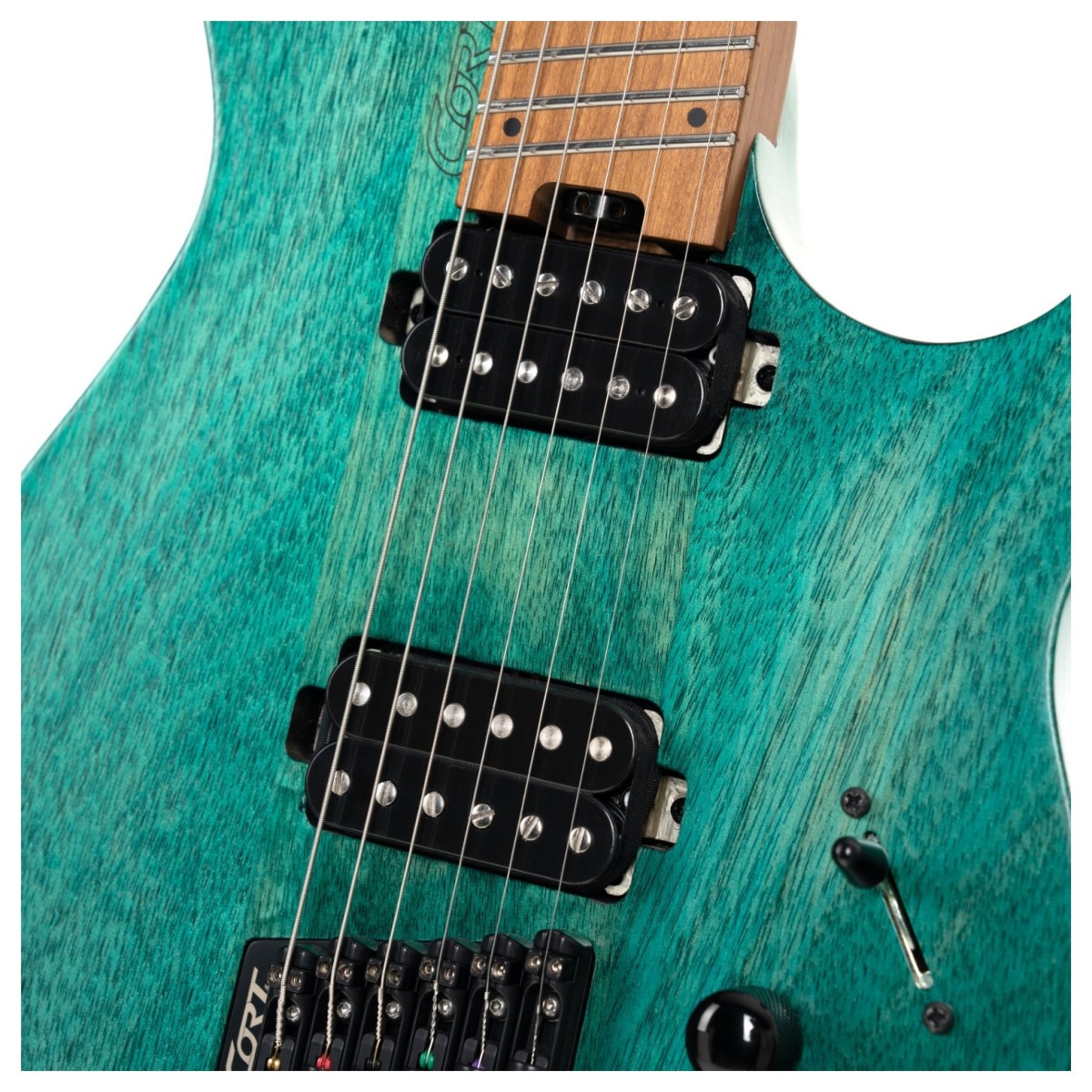 Cort Space G6MS Headless Multiscale Guitar Semi Gloss Turquoise
