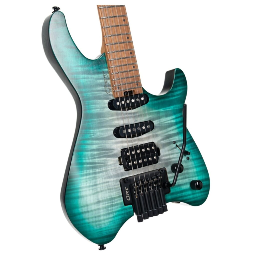 Cort Space G6TR Headless Guitar Semi Gloss Lagoon