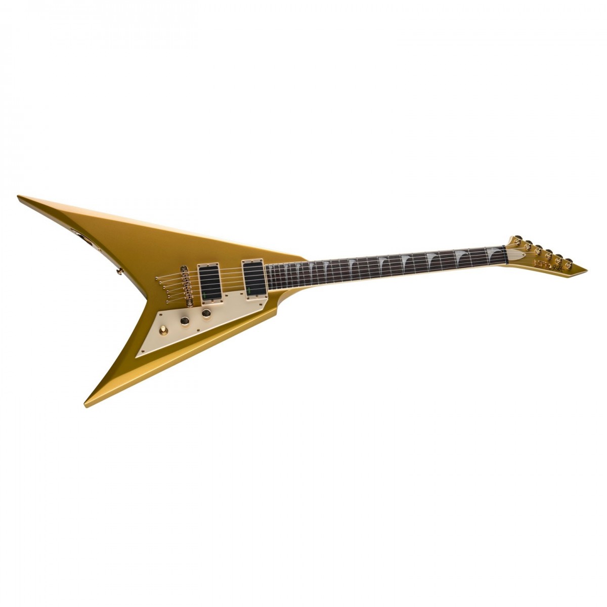 ESP LTD Kirk Hammett Signature V Metallic Gold