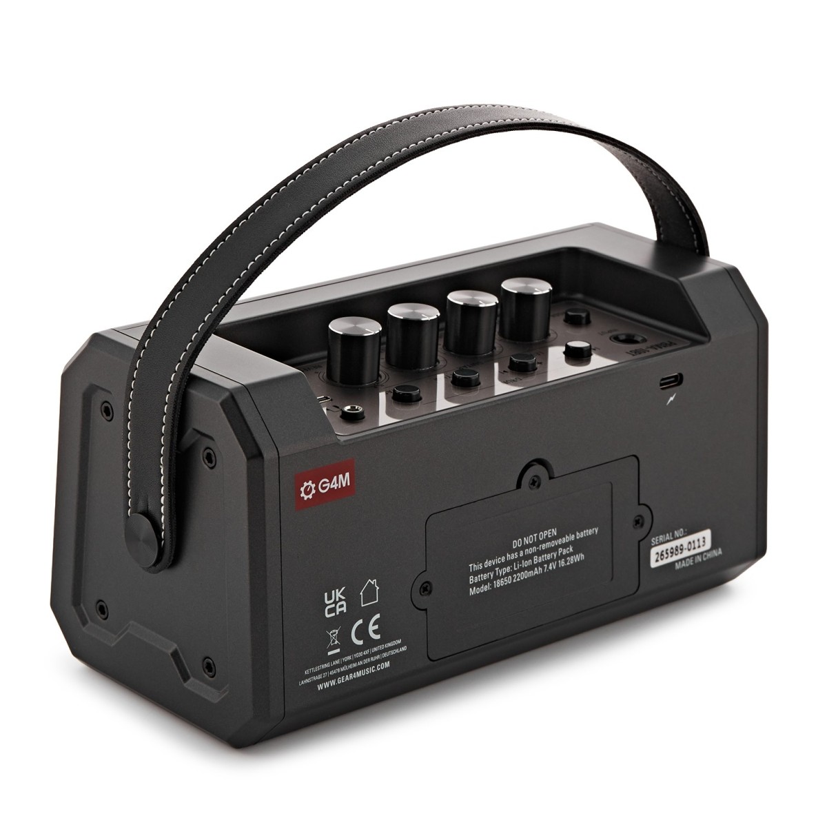 G4M Portable Modelling Bass Amp with Bluetooth