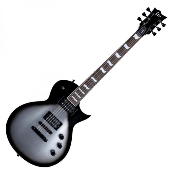 ESP LTD EC-256 Silver Sunburst Teardrop