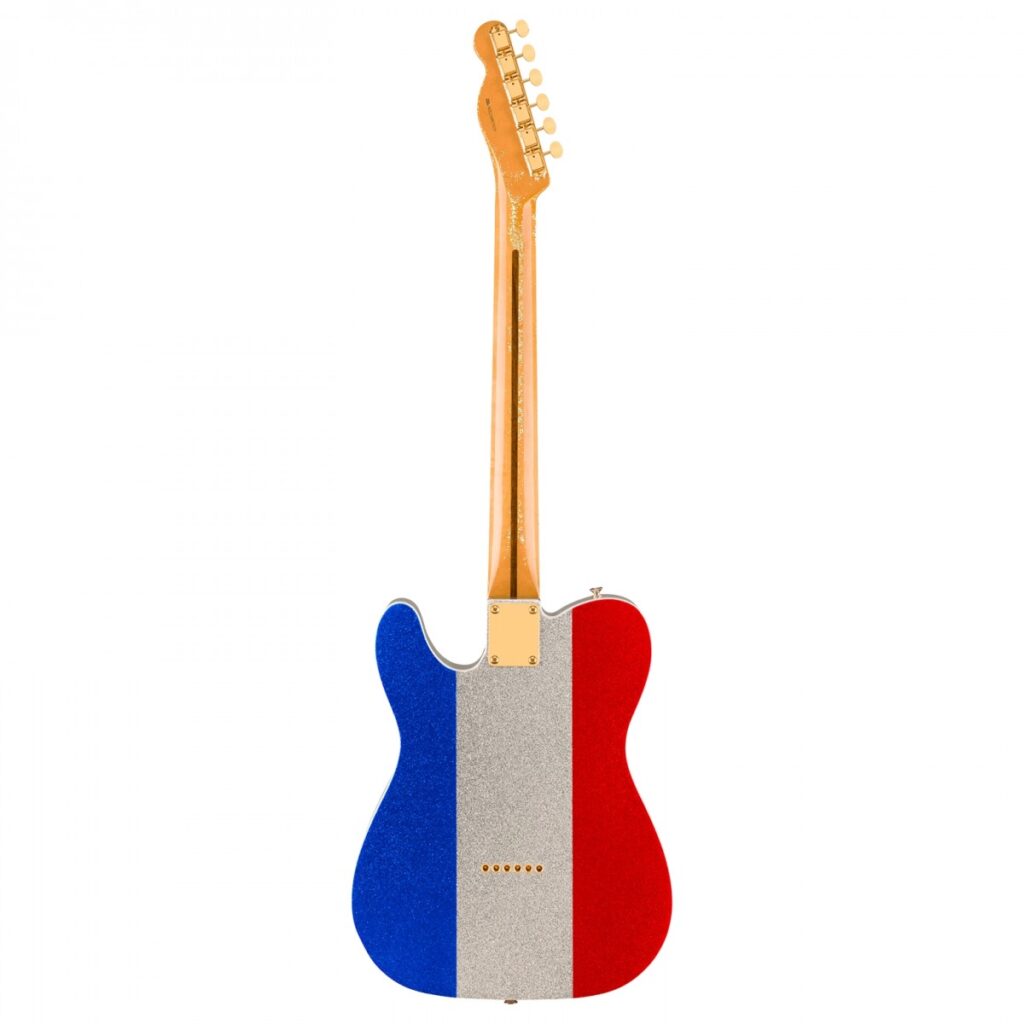 Fender Limited Edition Buck Owens Telecaster MN Red Silver and Blue Sparkle