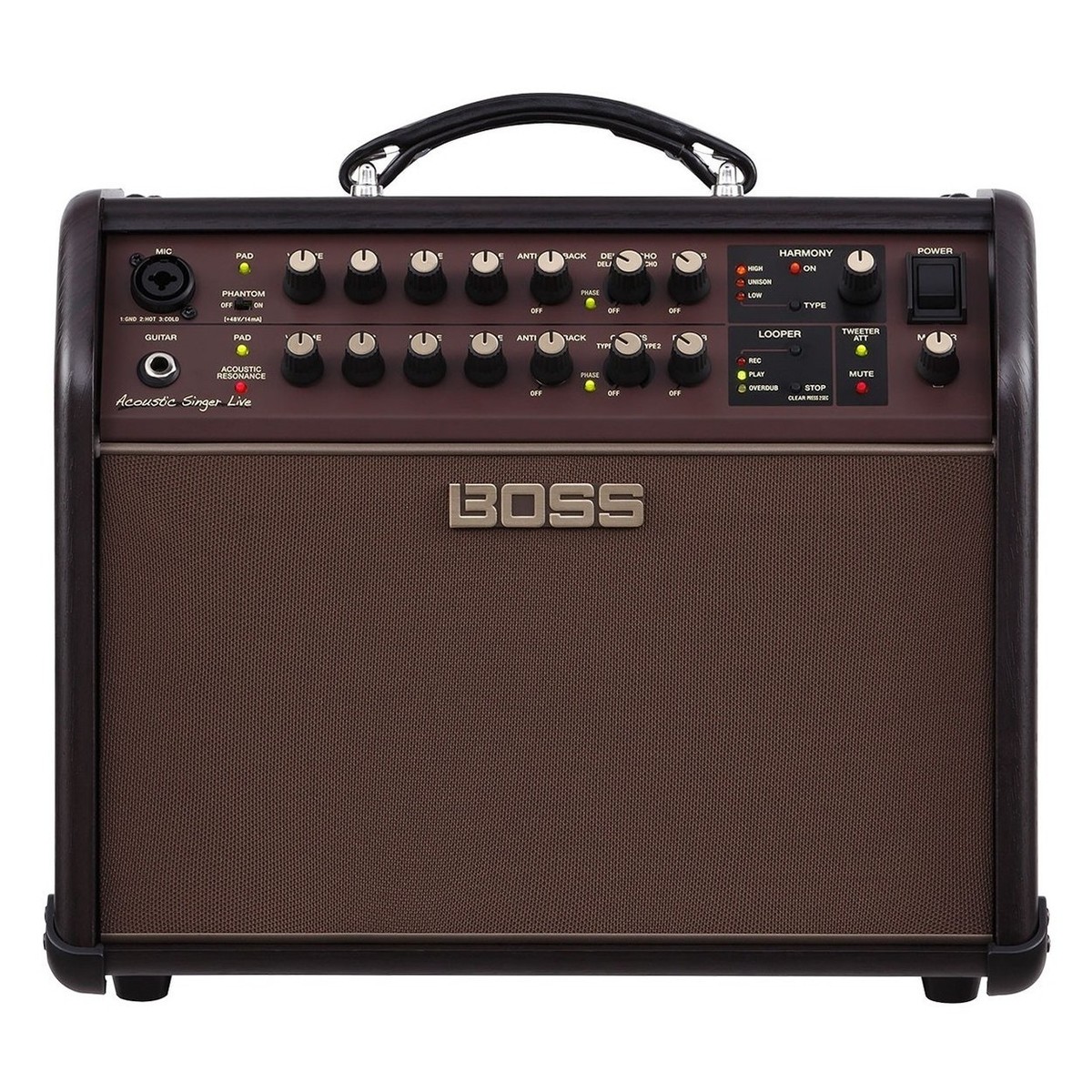Boss Acoustic Singer Live Amplifier with Cover and Foot Controller