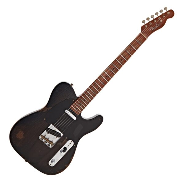 Fender Custom Shop Ltd Ed Roasted Reverse 50s Tele H Relic 1P Quartersawn Neck Ebony Transparent