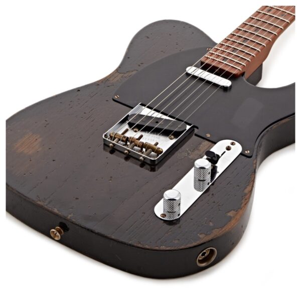 Fender Custom Shop Ltd Ed Roasted Reverse 50s Tele H Relic 1P Quartersawn Neck Ebony Transparent
