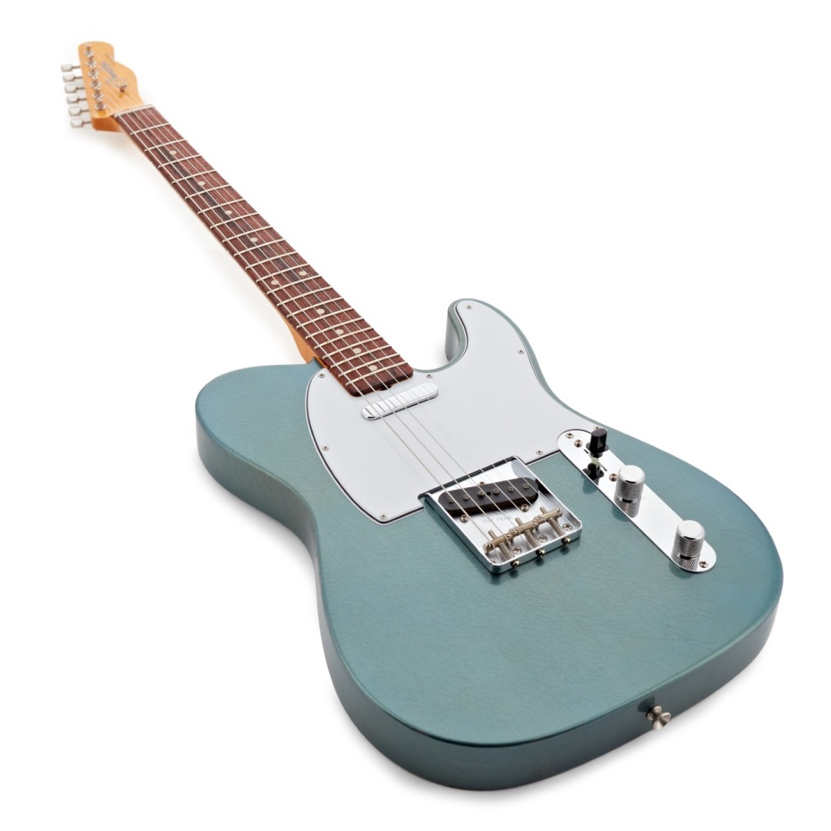 Fender Custom Shop 61 Telecaster DLX Closet Classic 3A RW Fingerboard Super Aged Lake Placid Blue